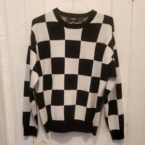 Forever21 Mens Checker Box Sweater